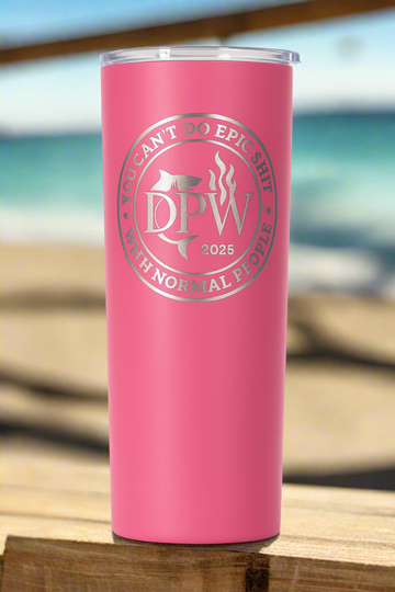 DPW 2025 - 20oz Powder Coated Skinny Tumbler
