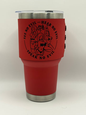DPW - Removable Leatherette Tumbler Wraps - 30oz