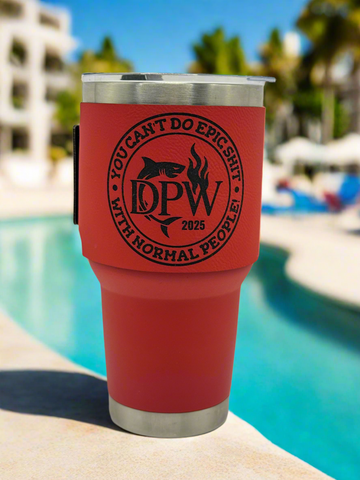 DPW - Removable Leatherette Tumbler Wraps - 30oz