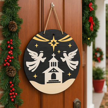 Angels Over the Church Sign