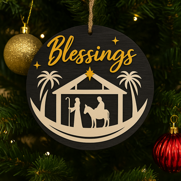 Blessings Nativity Sign