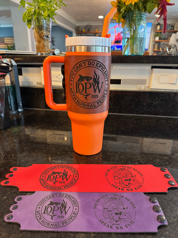 DPW - Removable Leatherette Tumbler Wraps - 40oz