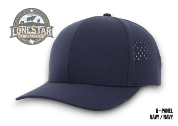 Durra Bull 6-Panel Snapback Hats - Navy/Navy