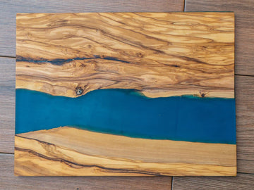 Olive Wood & Resin Cutting Board