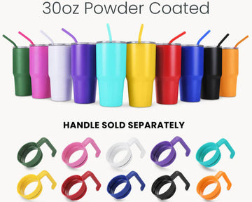 30oz Powder Coated Tumbler