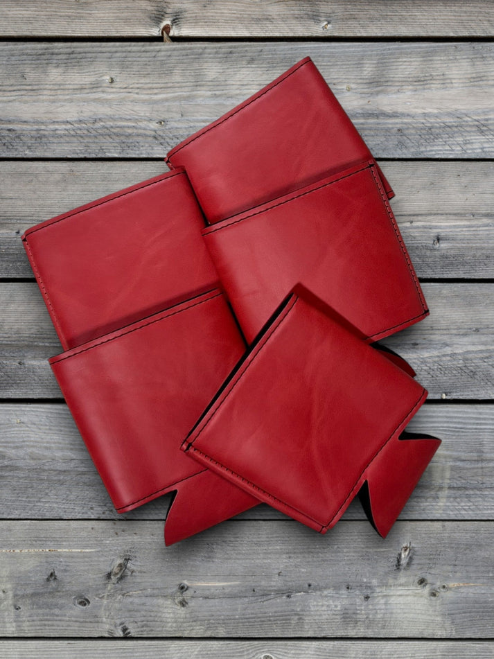 Custom Leatherette Can Duster – 5-Pack – Red