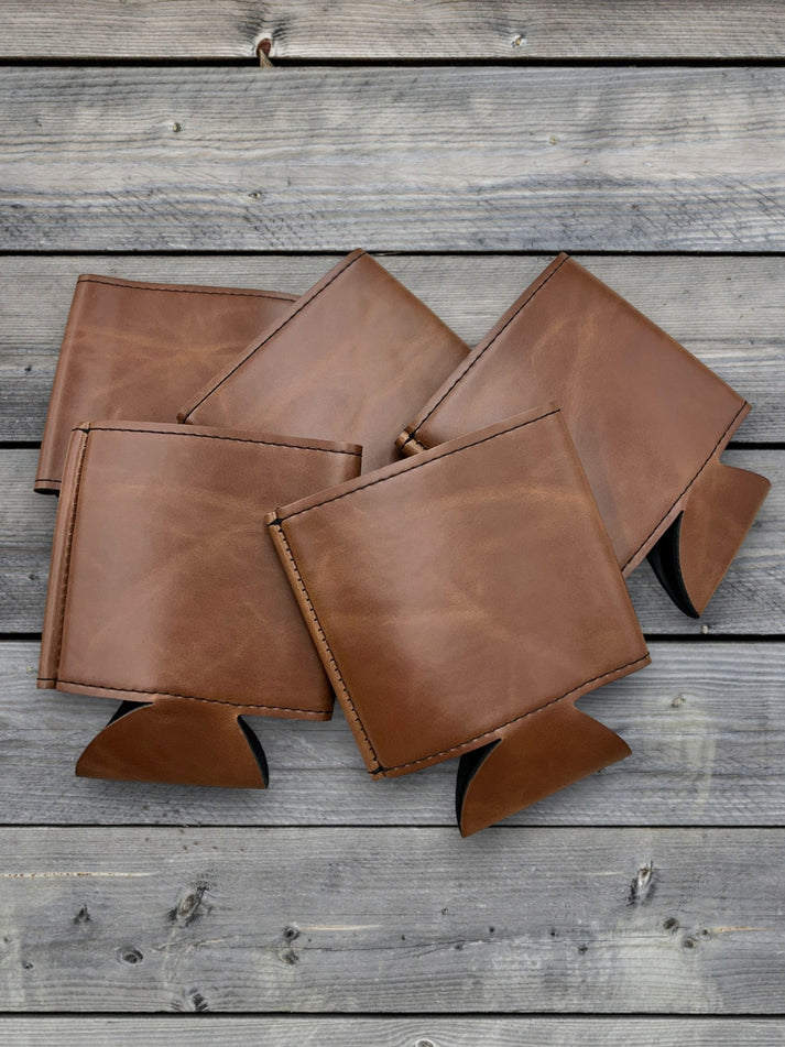 Custom Leatherette Can Duster – 5-Pack – Dark Brown