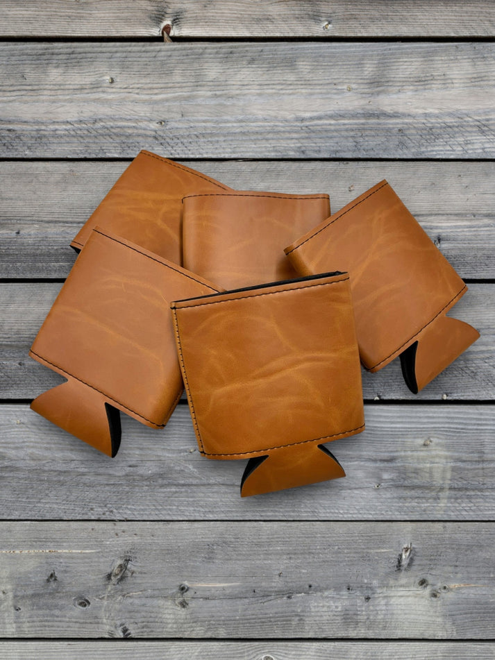 Custom Leatherette Can Duster – 5-Pack – Light Brown