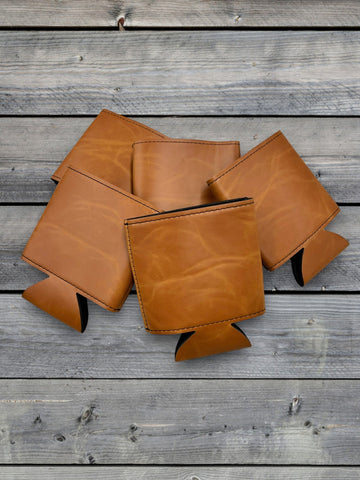 Custom Leatherette Can Duster – 5-Pack – Light Brown