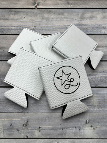 Custom Leatherette Can Duster – 5-Pack – White Marble