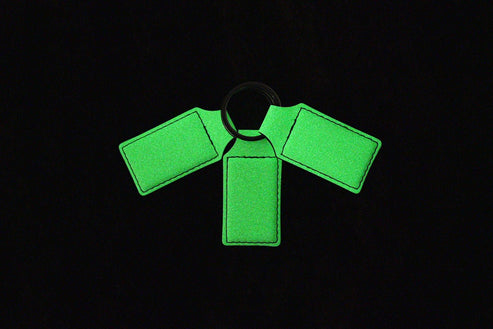 Custom Leatherette Keychain – Glow In The Dark
