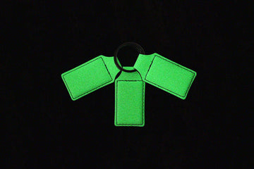 Custom Leatherette Keychain – Glow In The Dark