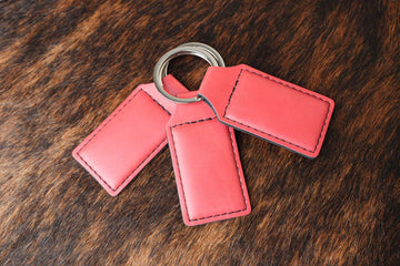 Custom Leatherette Keychain – Ruby